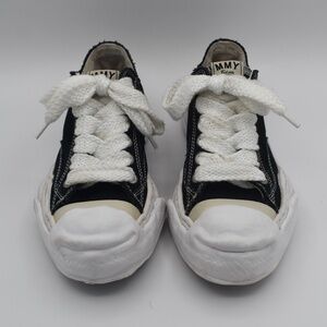 Maison MIHARA YASUHIRO Black Hank OG Sole Canvas Low Top Sneakers 36 EUC